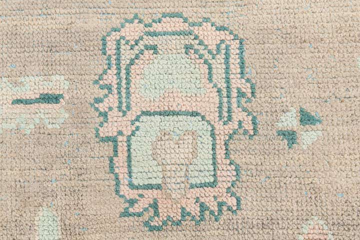8' 6 x 12' 4 Hand Knotted Oushak Wool Rug