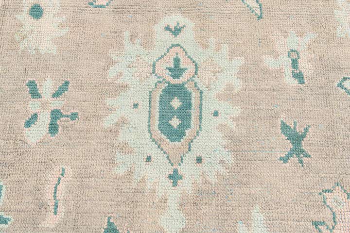 8' 6 x 12' 4 Hand Knotted Oushak Wool Rug