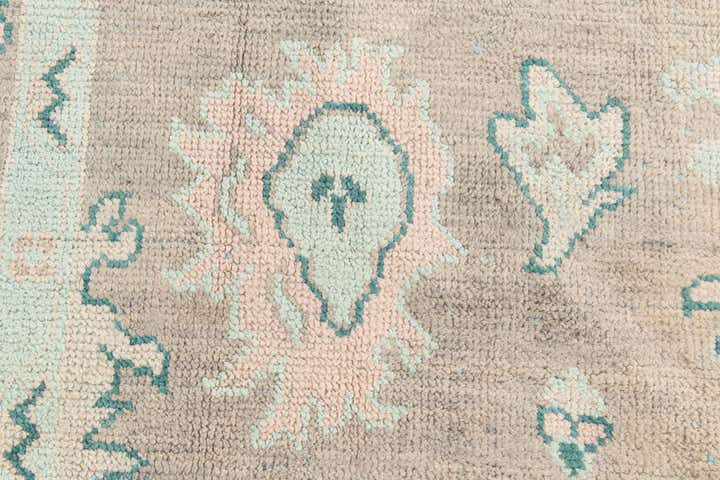 8' 6 x 12' 4 Hand Knotted Oushak Wool Rug