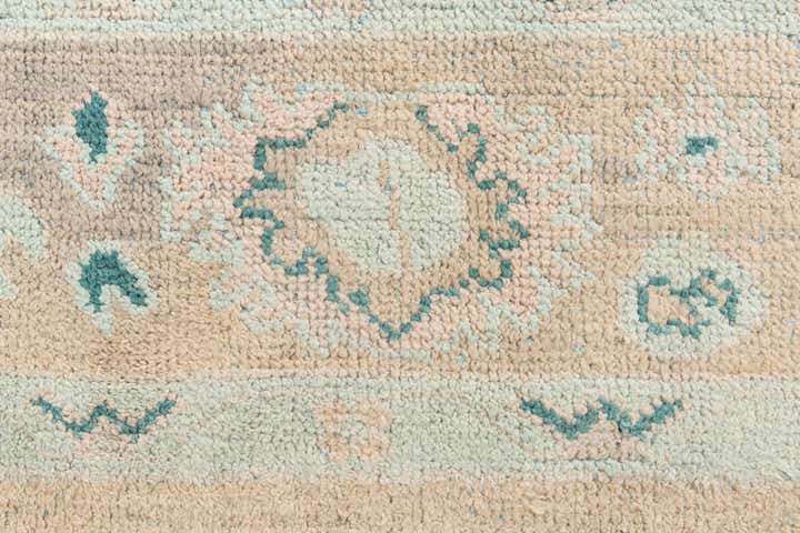 8' 6 x 12' 4 Hand Knotted Oushak Wool Rug