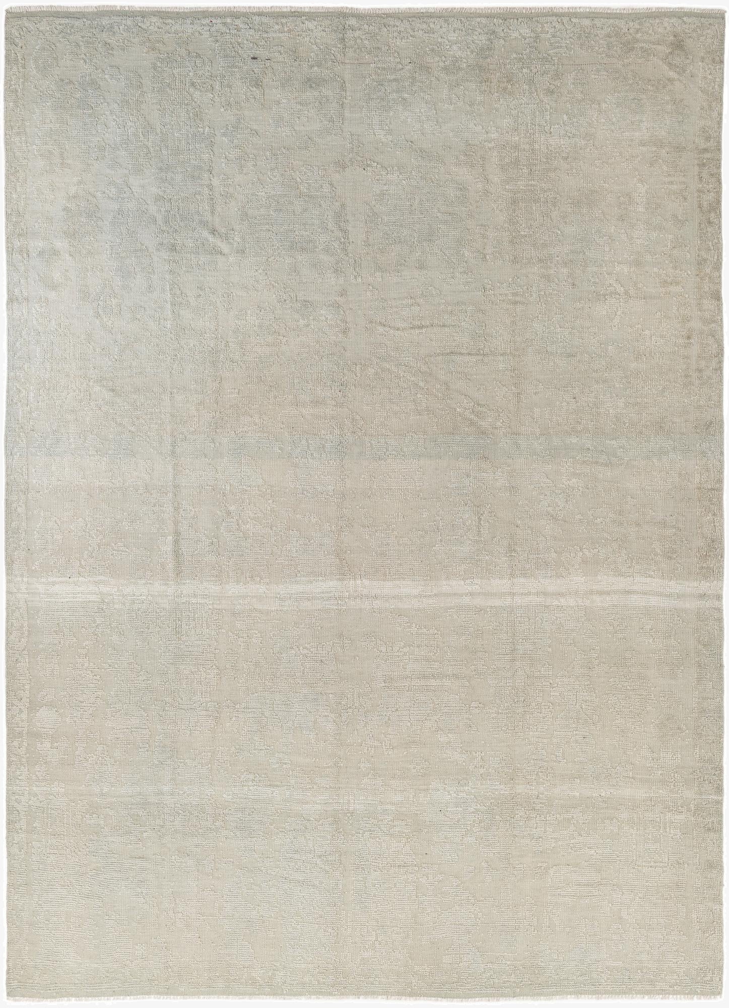 8' 10 x 12' 6  Hand Knotted Oushak Wool Rug