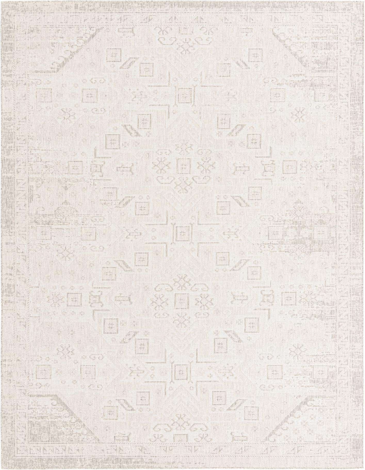 10' x 14' Easy-Clean Aztec Indoor / Outdoor Rug
