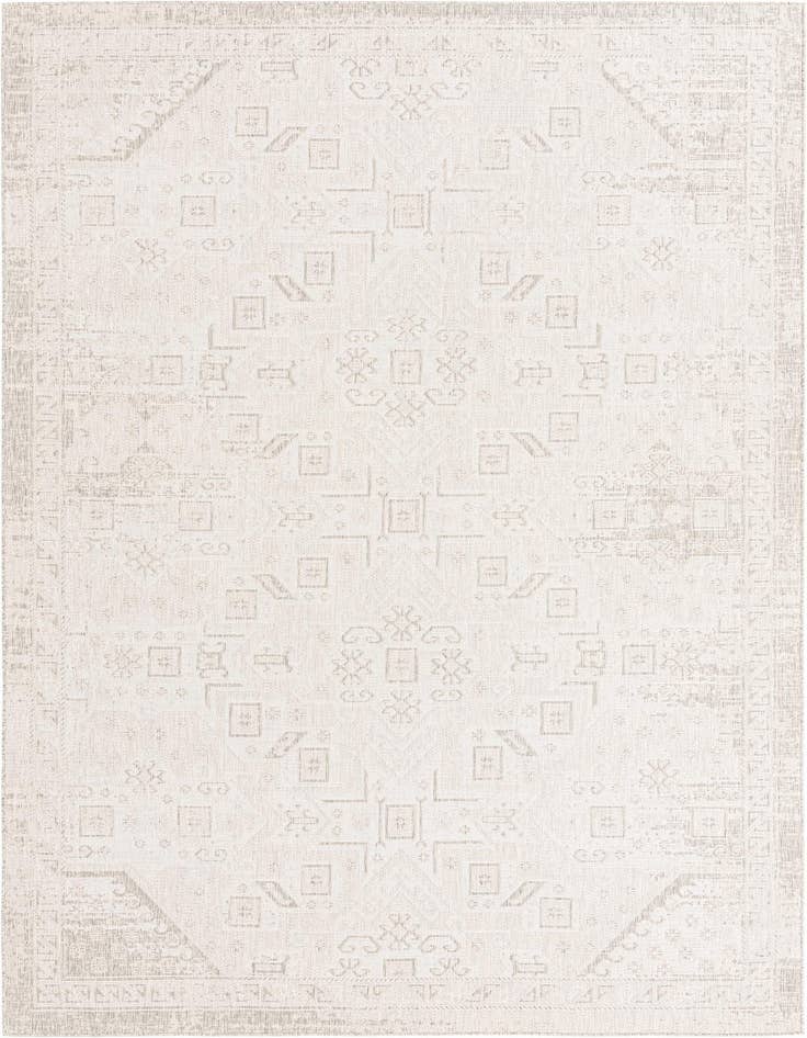 Detail image of 10' x 14' Easy-Clean Aztec Indoor / Outdoor Rug