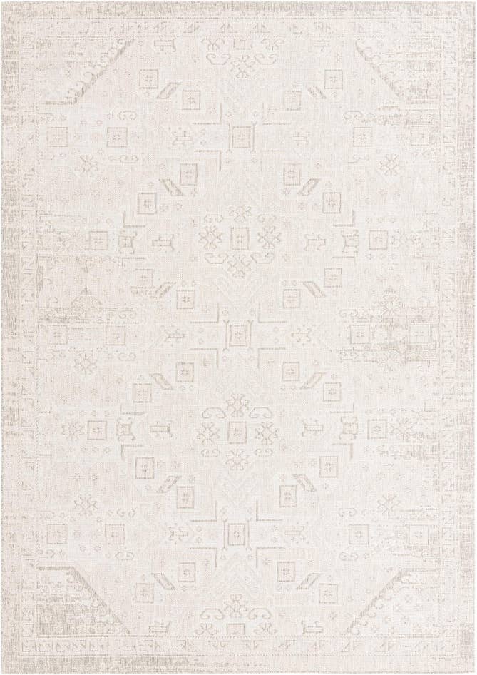 Detail image of 10' x 14' Easy-Clean Aztec Indoor / Outdoor Rug