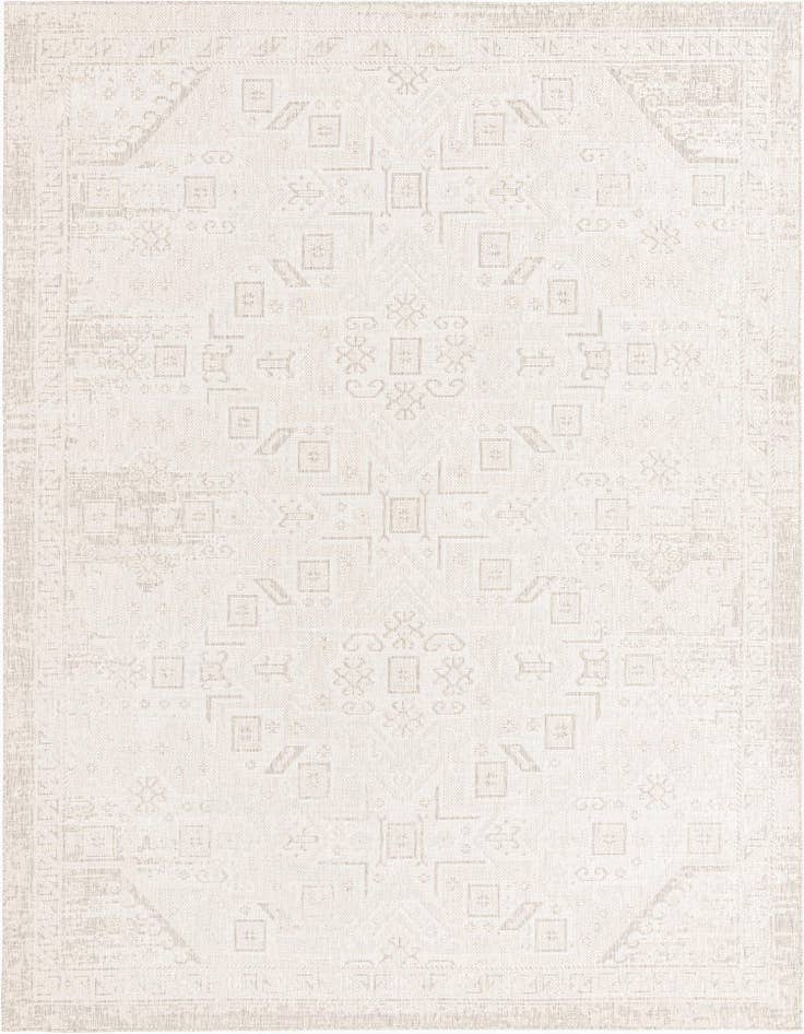 Detail image of 10' x 13' Easy-Clean Aztec Indoor / Outdoor Rug