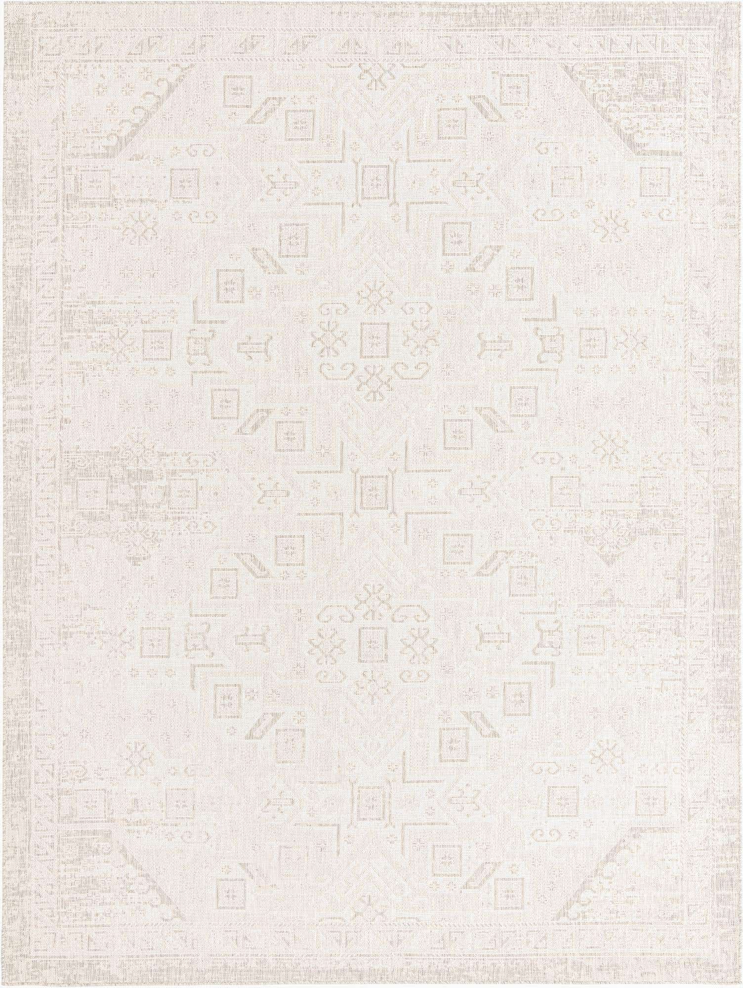10' x 13' Easy-Clean Aztec Indoor / Outdoor Rug
