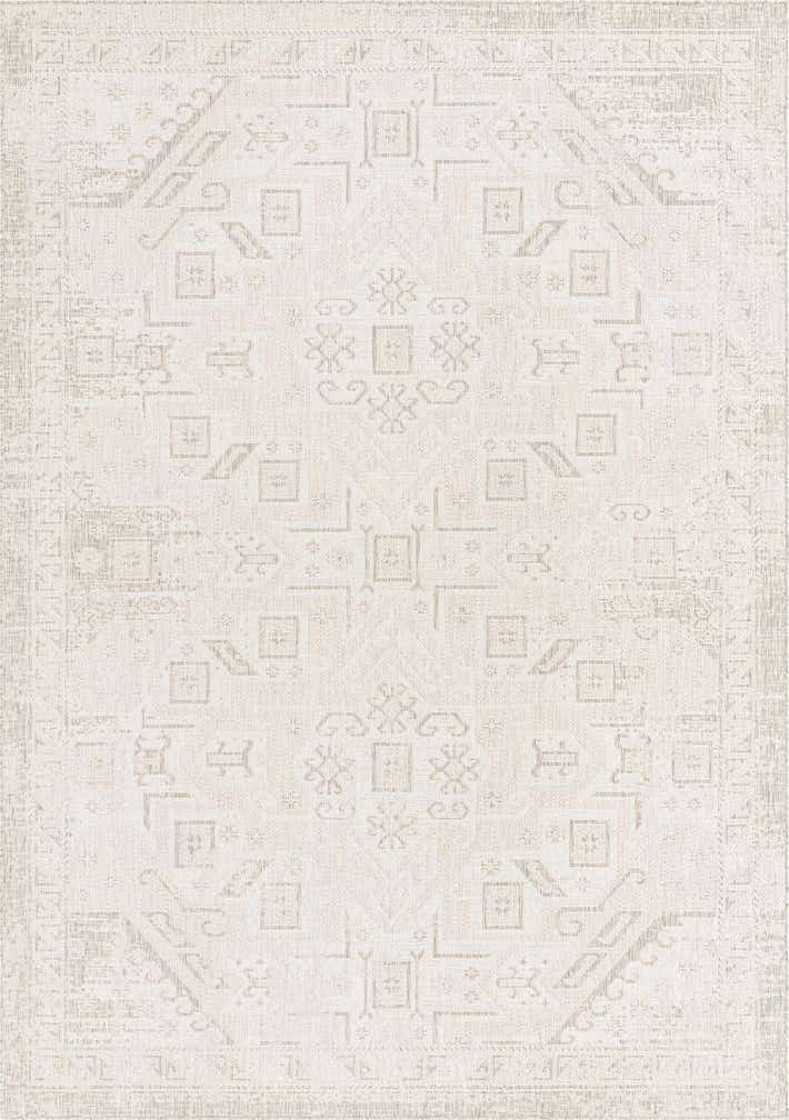 7' 10 x 11' Easy-Clean Aztec Indoor / Outdoor Rug