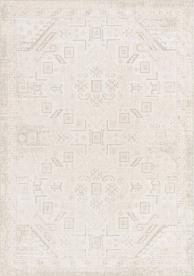 Detail image of 7' 10 x 11' Easy-Clean Aztec Indoor / Outdoor Rug