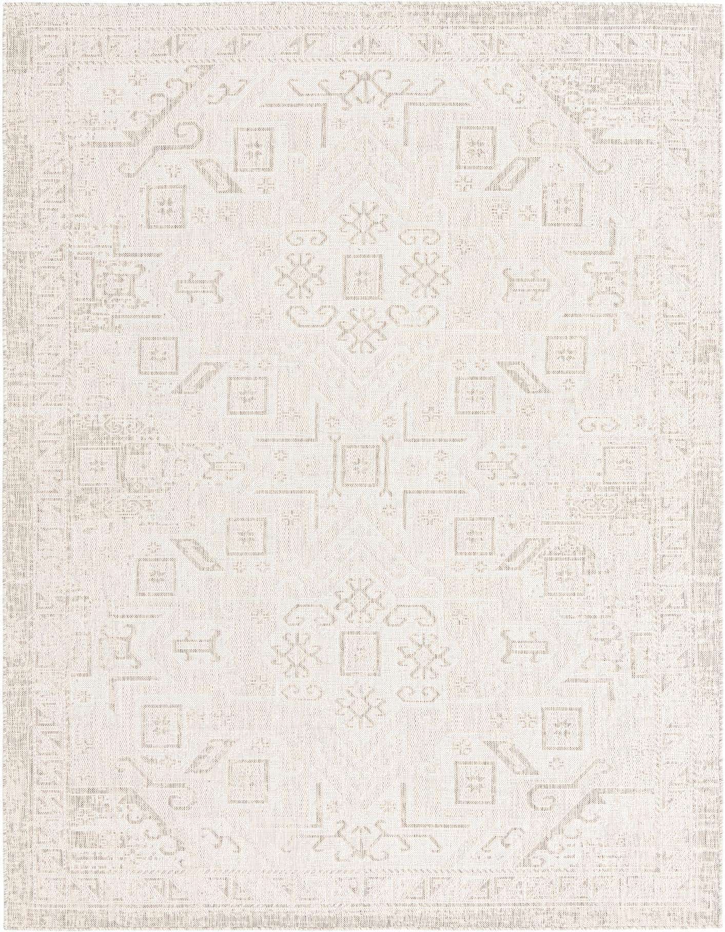 7' x 10' Easy-Clean Aztec Indoor / Outdoor Rug