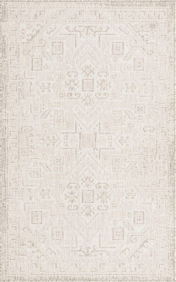 Detail image of 3' x 5' 3 Easy-Clean Aztec Indoor / Outdoor Rug