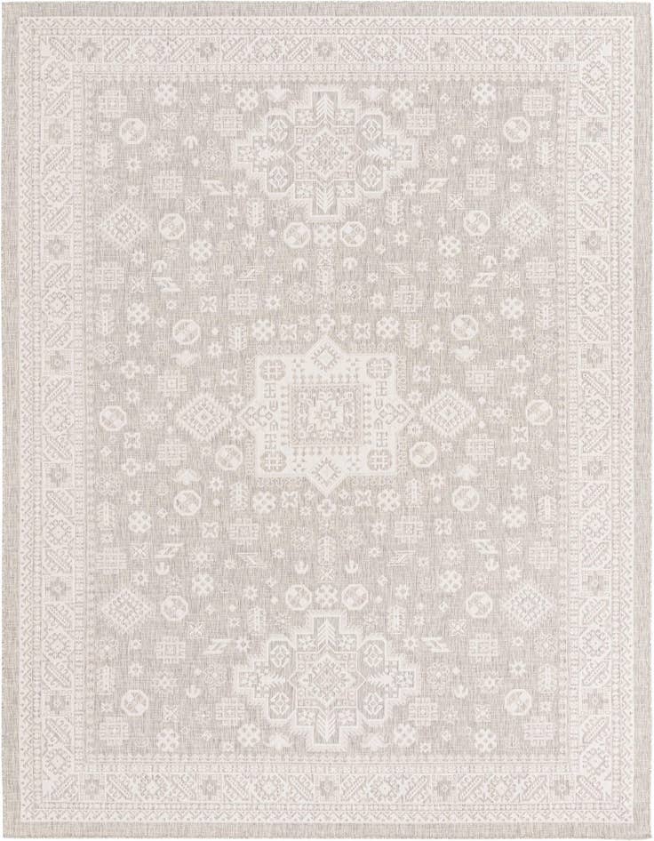 Detail image of 10' x 14' Easy-Clean Aztec Indoor / Outdoor Rug