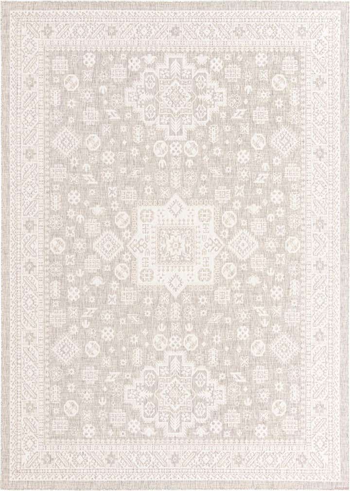 10' x 13' Easy-Clean Aztec Indoor / Outdoor Rug