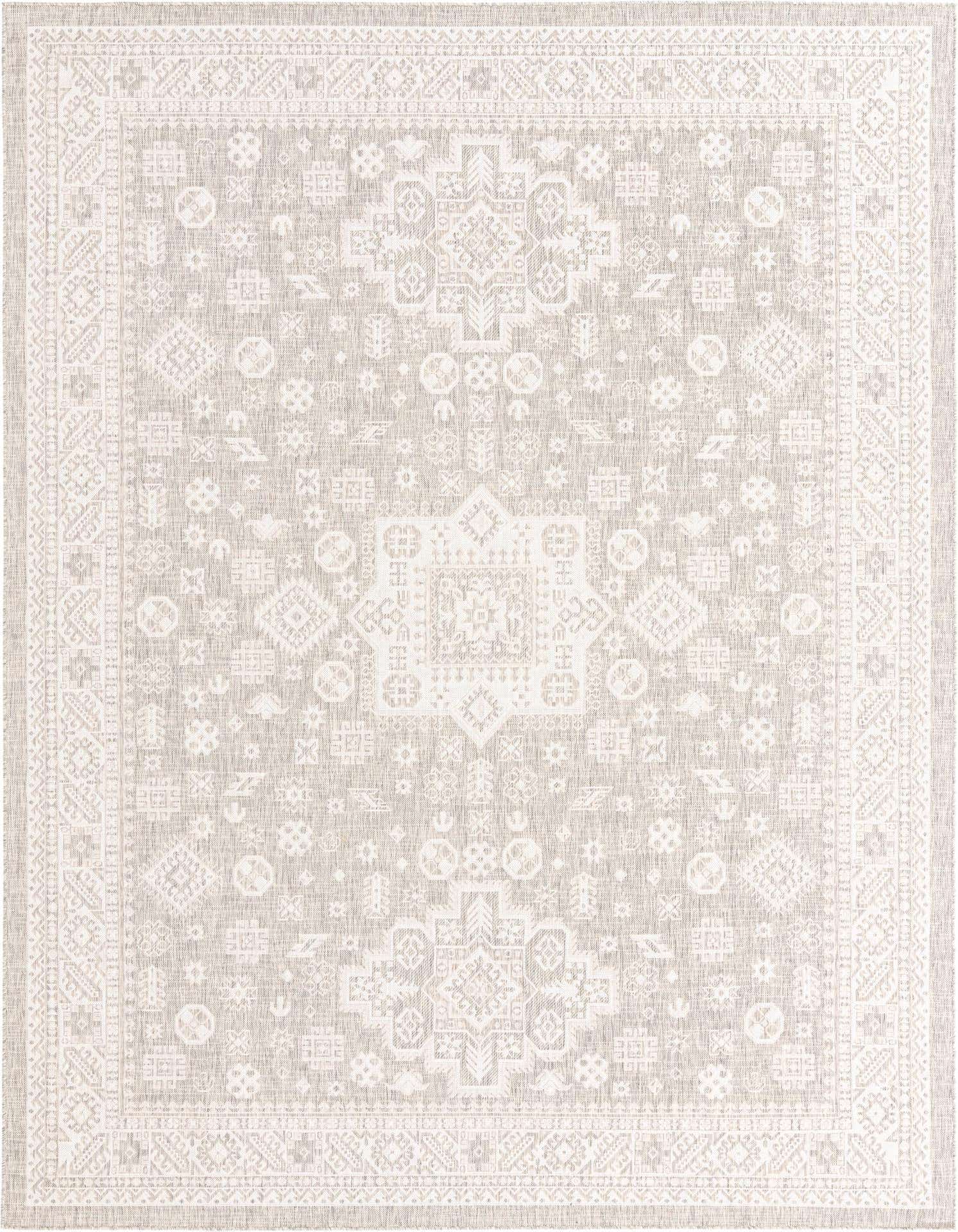 10' x 13' Easy-Clean Aztec Indoor / Outdoor Rug