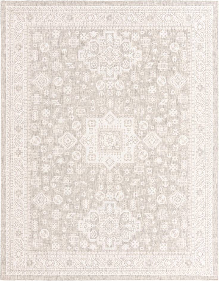 Detail image of 10' x 13' Easy-Clean Aztec Indoor / Outdoor Rug