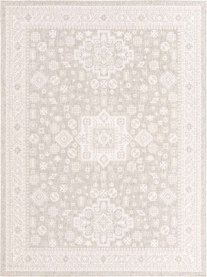 10' x 13' Easy-Clean Aztec Indoor / Outdoor Rug