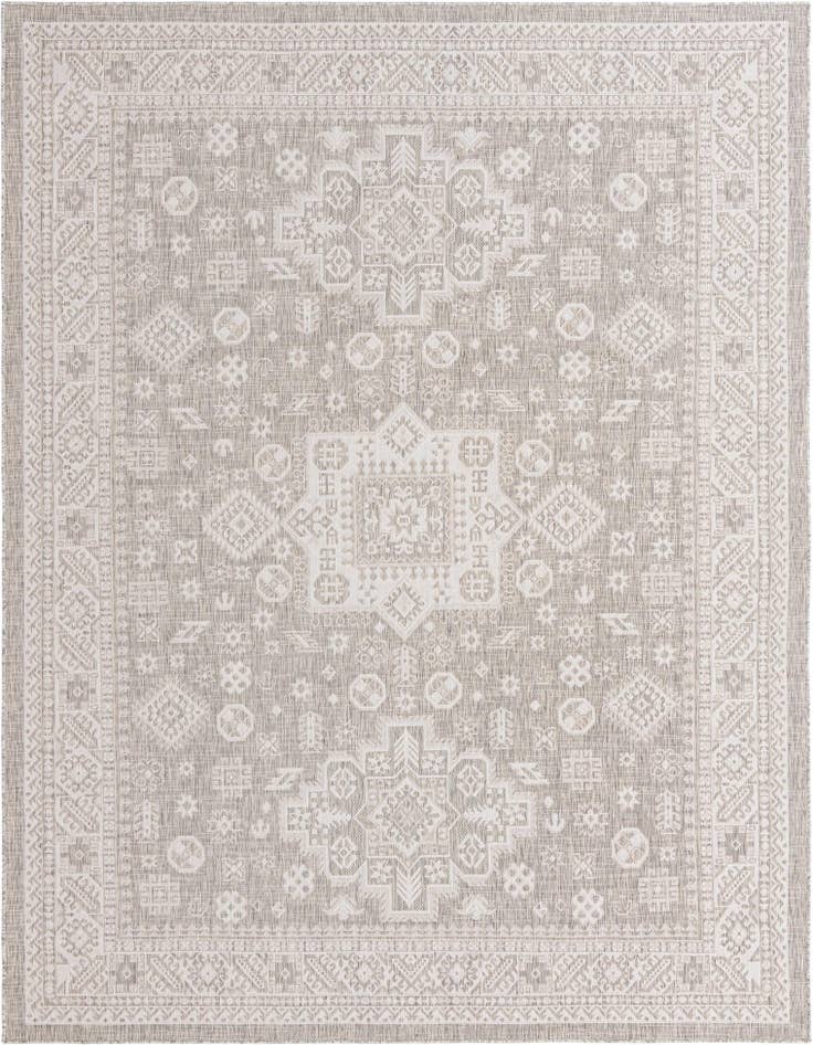 Detail image of 9' x 12' Easy-Clean Aztec Indoor / Outdoor Rug