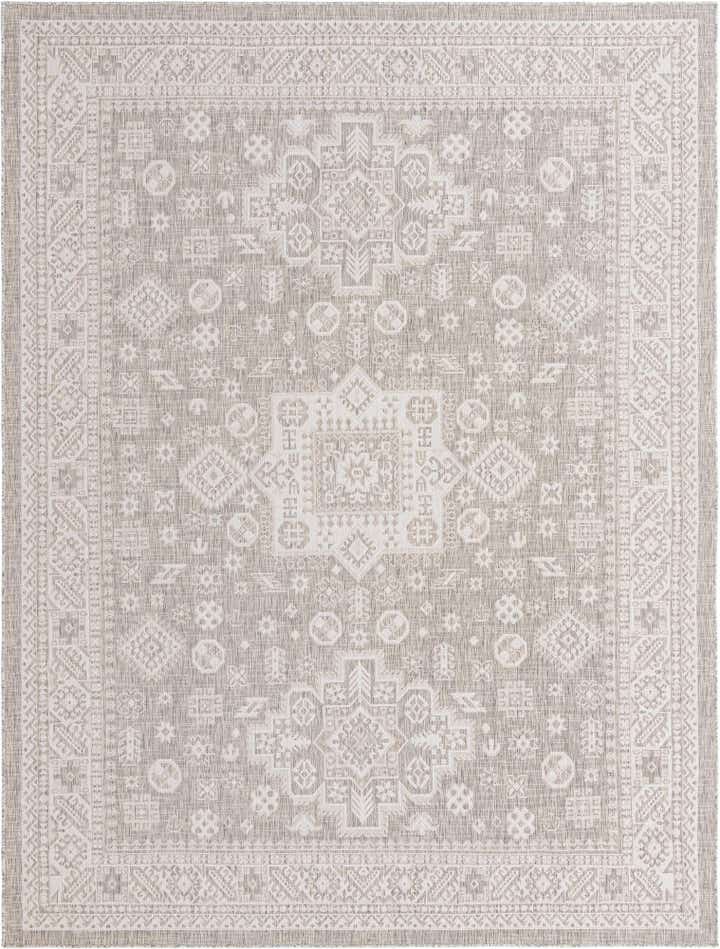 9' x 12' Easy-Clean Aztec Indoor / Outdoor Rug