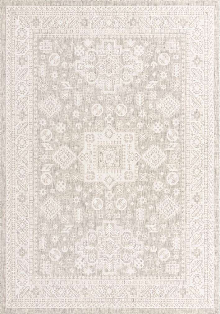 7' 10 x 11' Easy-Clean Aztec Indoor / Outdoor Rug