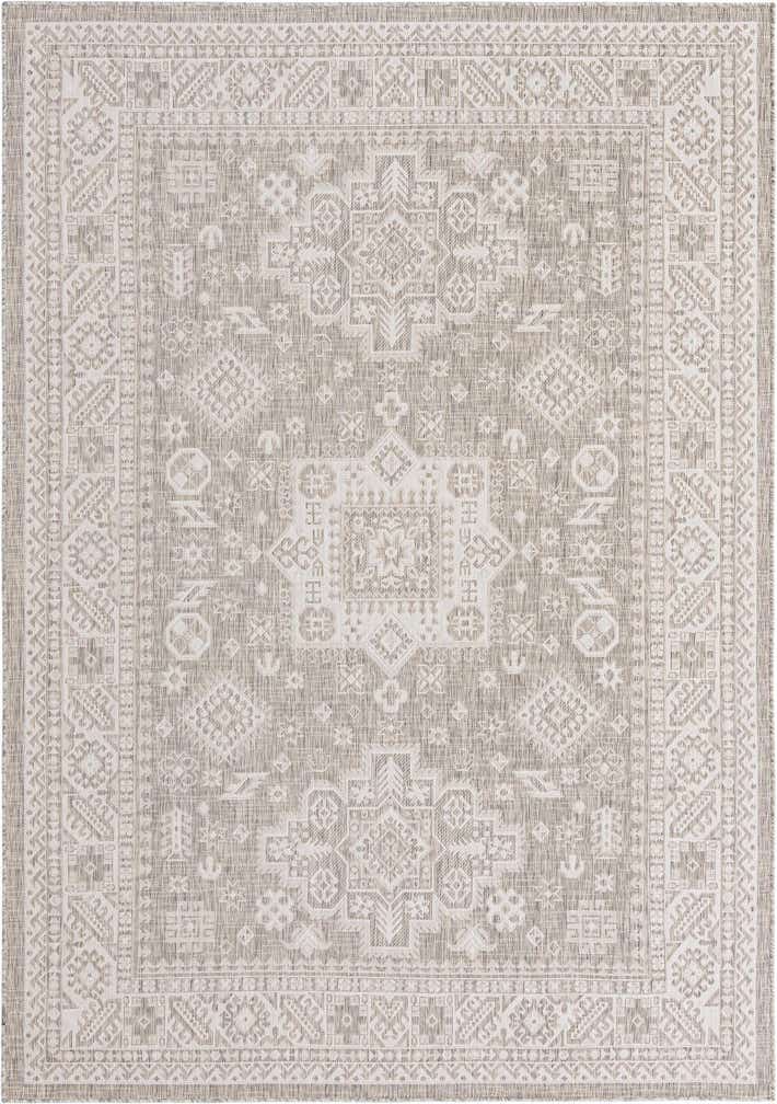 7' x 10' Easy-Clean Aztec Indoor / Outdoor Rug
