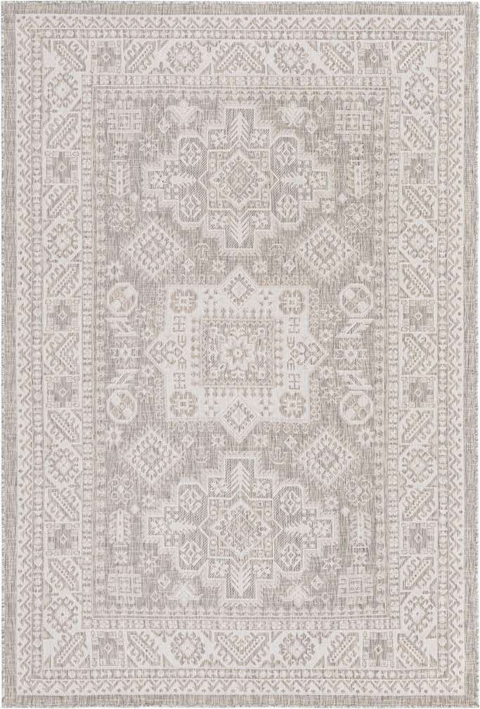 6' x 9' Easy-Clean Aztec Indoor / Outdoor Rug