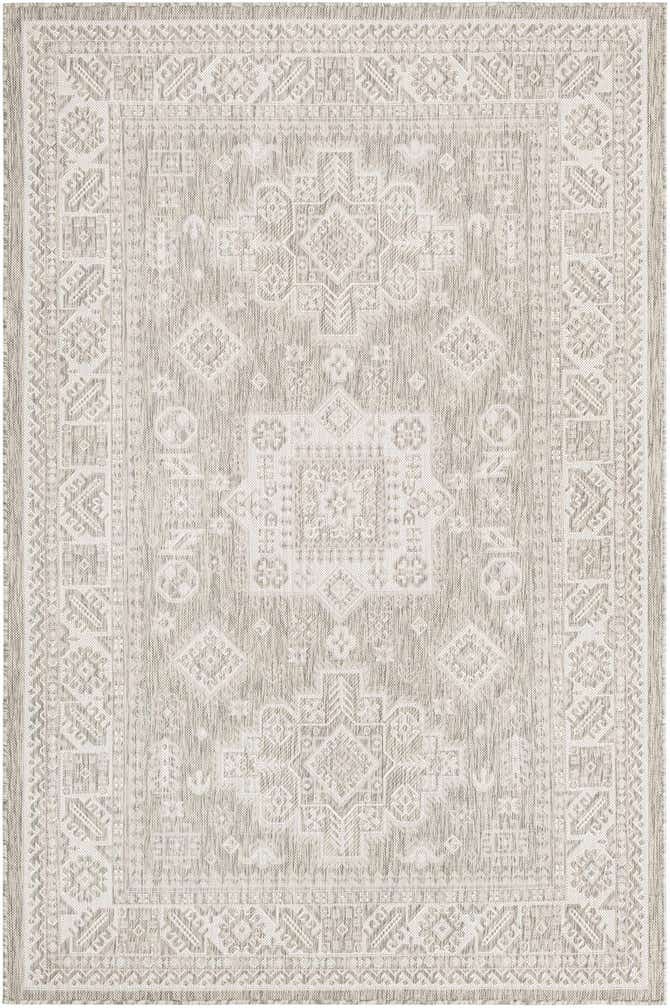 5' 3 x 8' Easy-Clean Aztec Indoor / Outdoor Rug