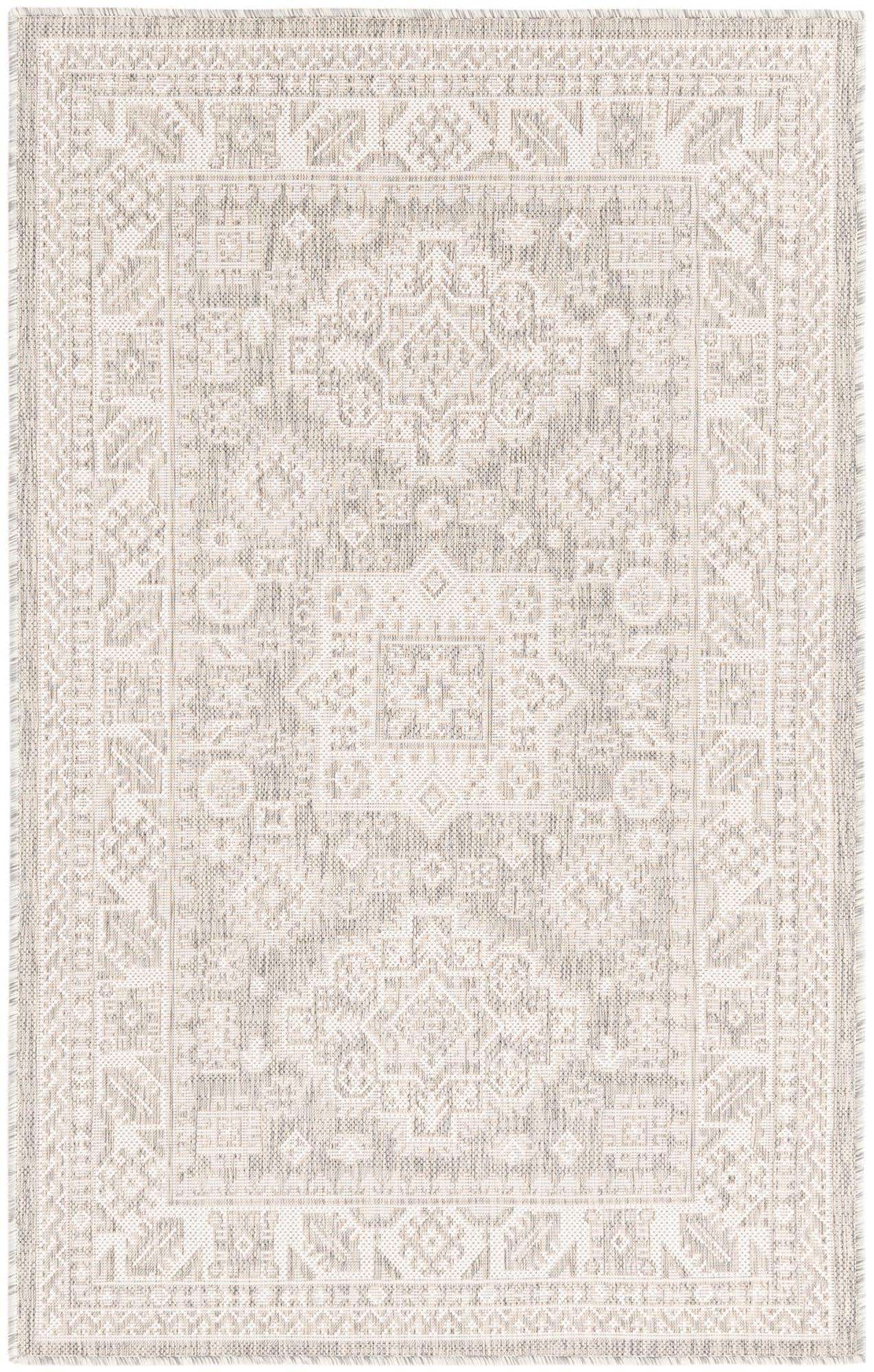 3' x 5' 3 Easy-Clean Aztec Indoor / Outdoor Rug