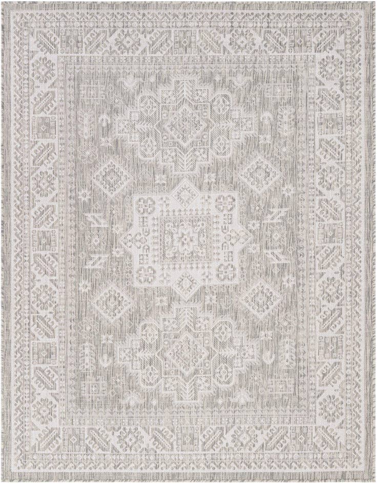 Detail image of 5' 3 x 7' Easy-Clean Aztec Indoor / Outdoor Rug