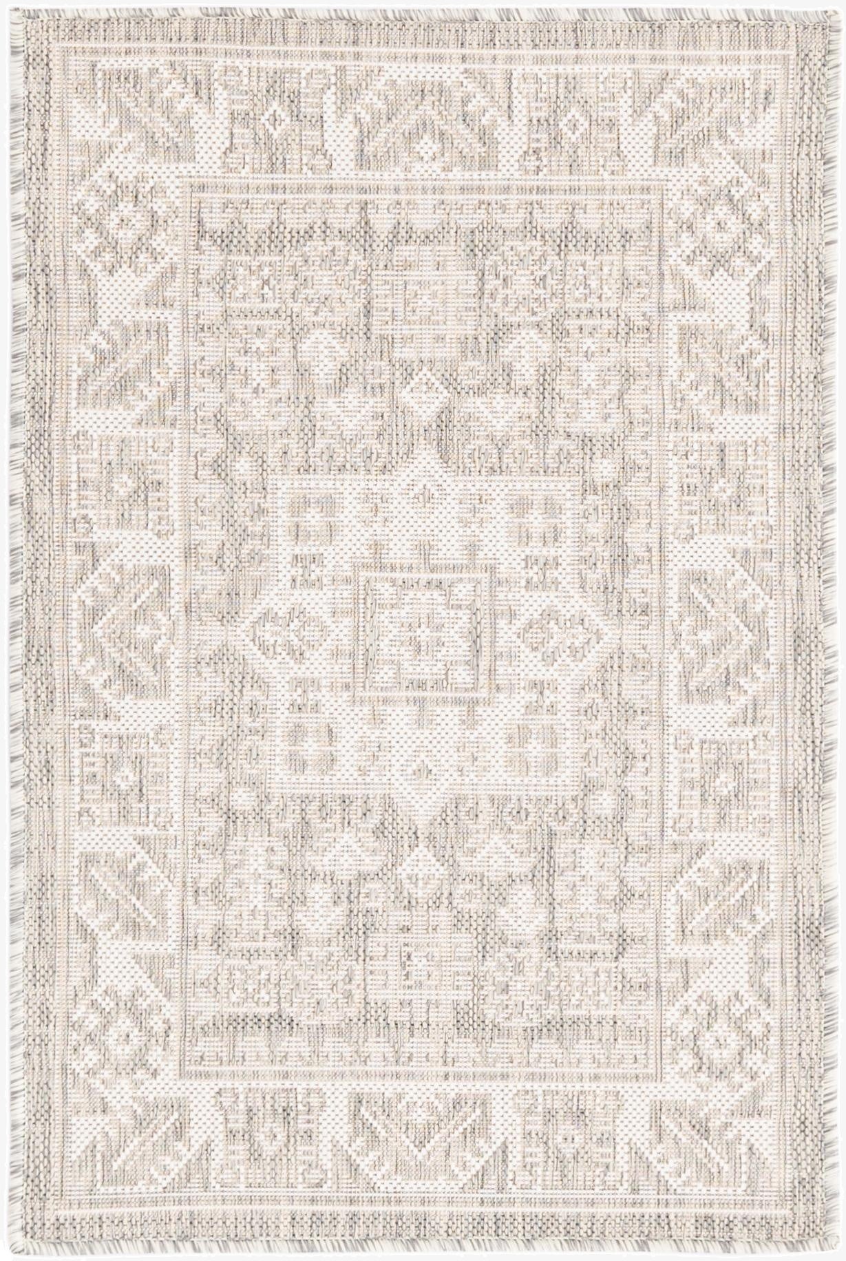 Primary image 2' x 3'  Washable Aztec Indoor / Outdoor Rug