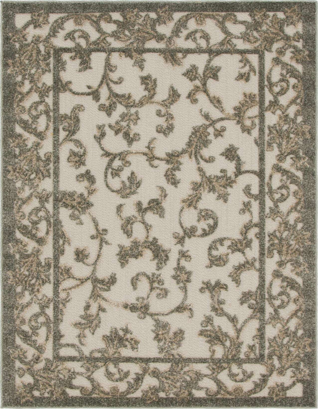 4' x 6' Easy-Clean Botanical Indoor / Outdoor Rug
