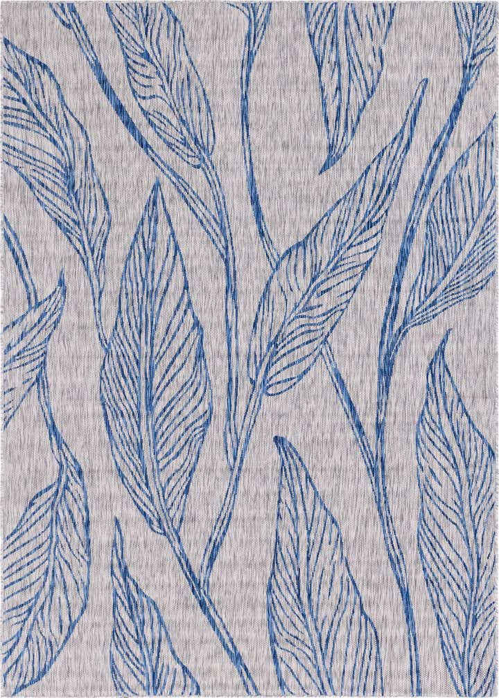 7' x 10' Easy-Clean Botanical Indoor / Outdoor Rug