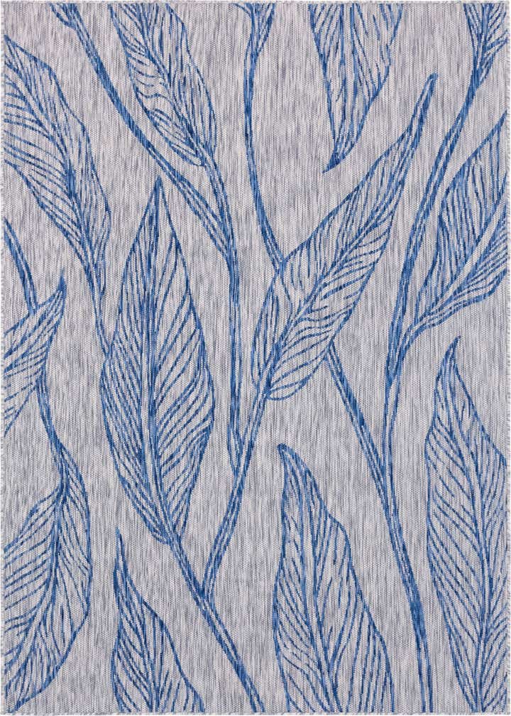 6' x 9' Easy-Clean Botanical Indoor / Outdoor Rug