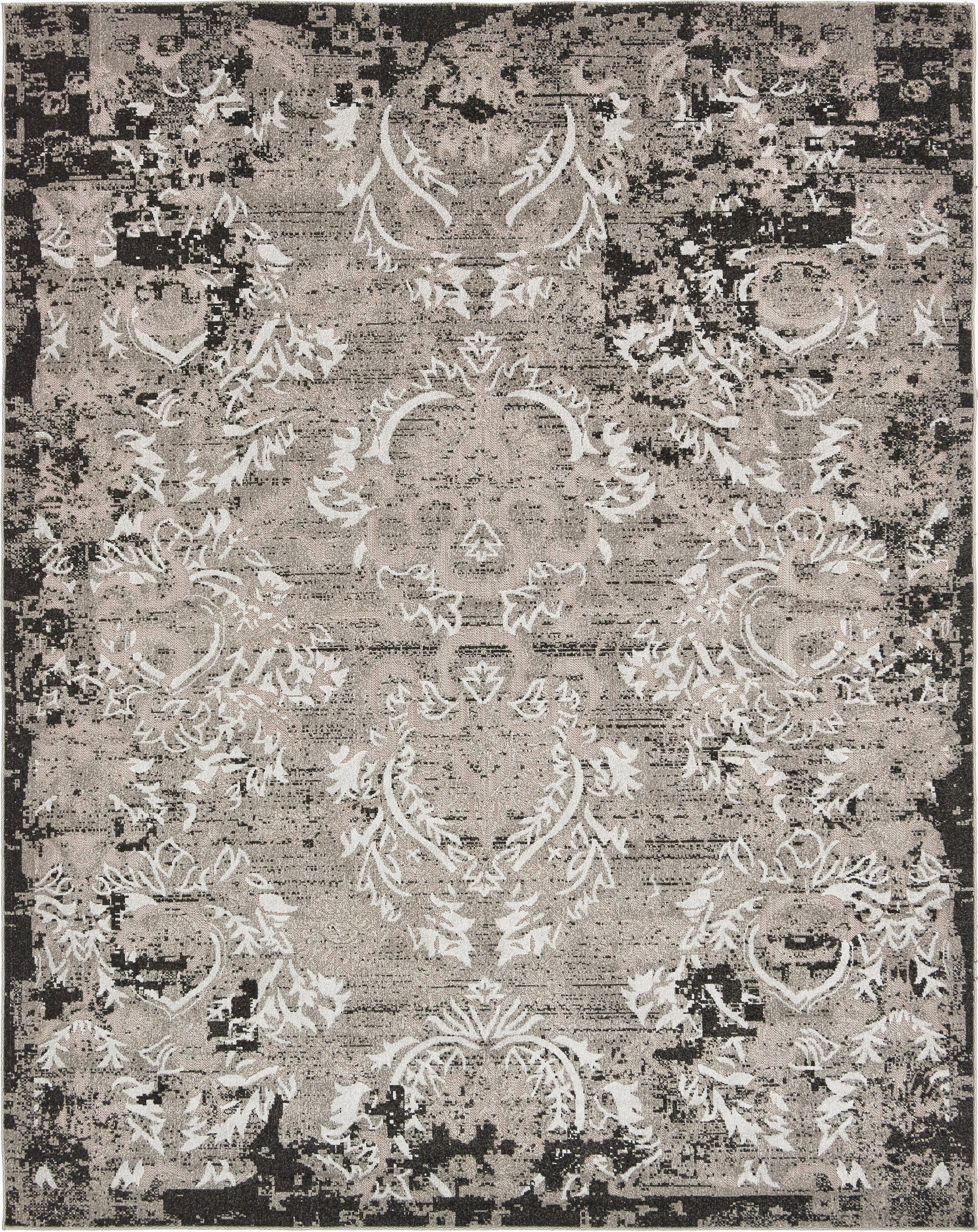 8' x 10'  Washable Botanical Indoor / Outdoor Rug