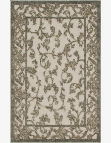 4' x 6' Easy-Clean Botanical Indoor / Outdoor Rug