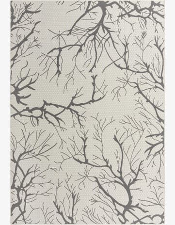 7' x 10' Easy-Clean Botanical Indoor / Outdoor Rug