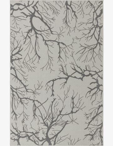 5' x 8' Easy-Clean Botanical Indoor / Outdoor Rug