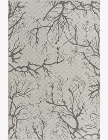 6' x 9' Easy-Clean Botanical Indoor / Outdoor Rug