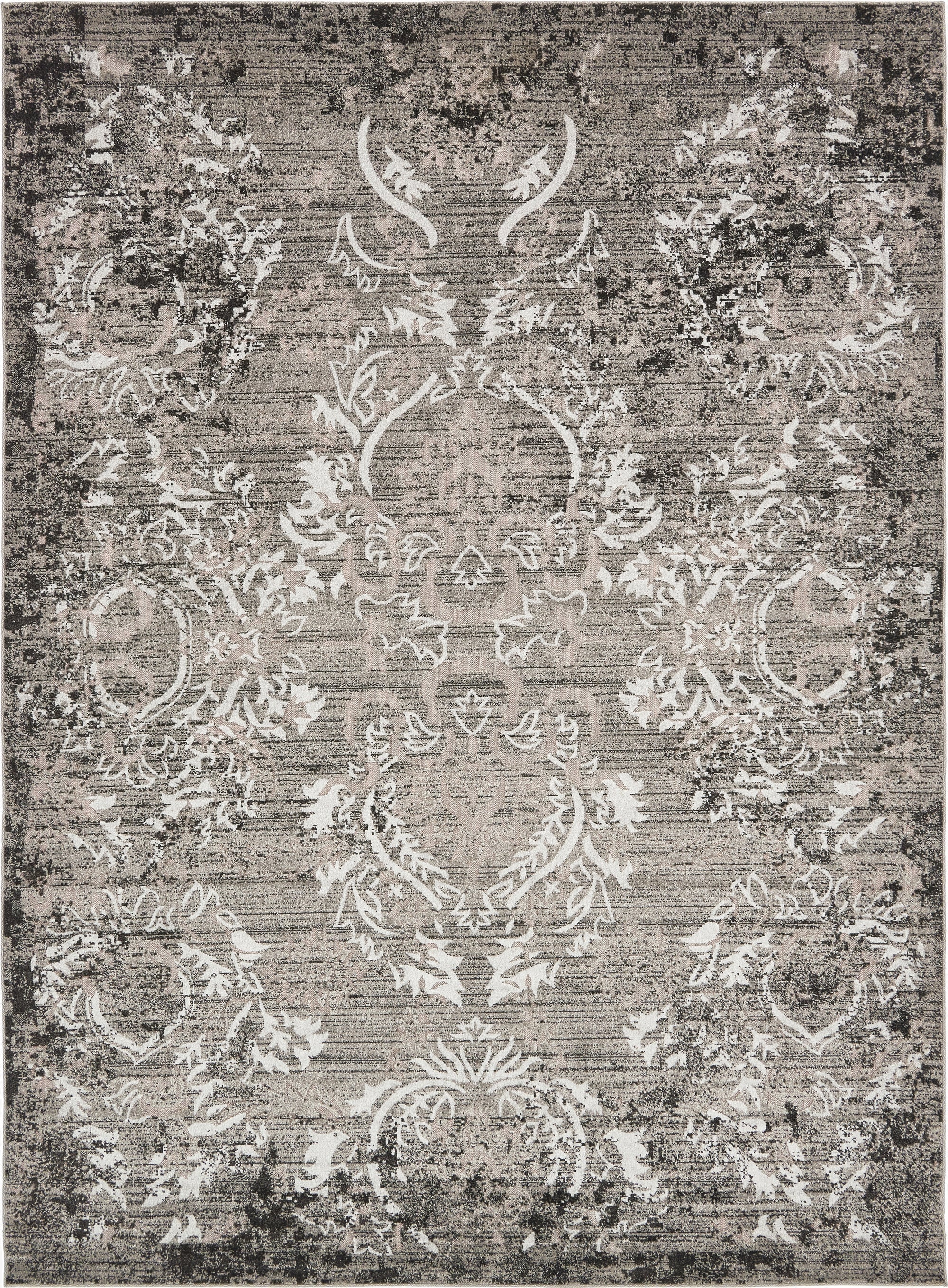 9' x 12'  Washable Botanical Indoor / Outdoor Rug