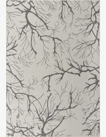 8' x 11' 4 Easy-Clean Botanical Indoor / Outdoor Rug