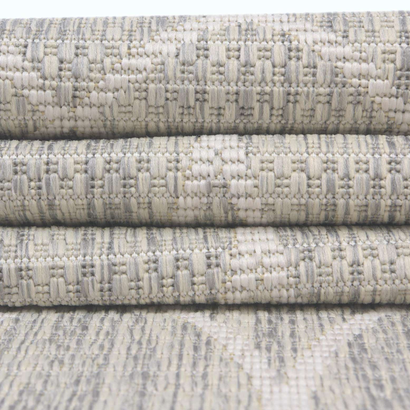 Custom Light Gray Easy-Clean Lattice Indoor / Outdoor Rug