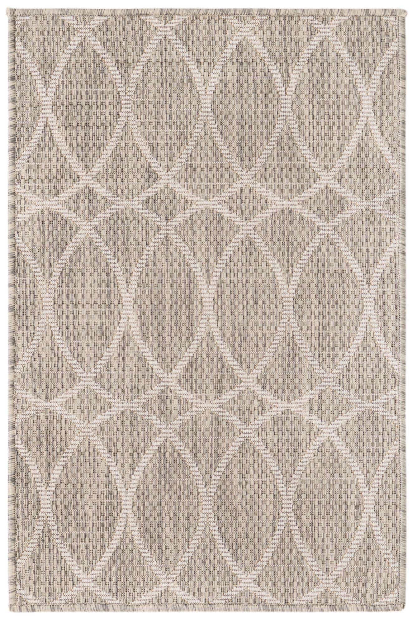 2' x 3' Easy-Clean Lattice Indoor / Outdoor Rug