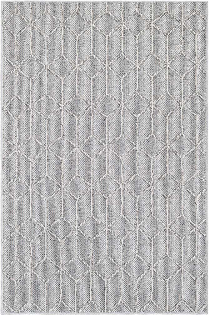 4' 1 x 6' 1 Easy-Clean Lattice Indoor / Outdoor Rug