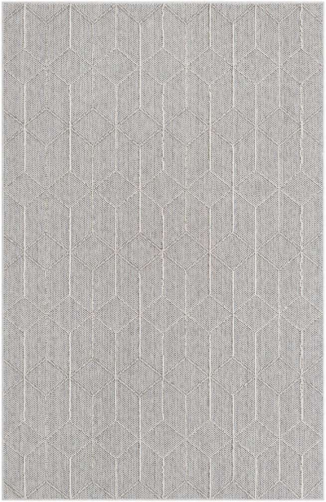 5' 3 x 8' Easy-Clean Lattice Indoor / Outdoor Rug