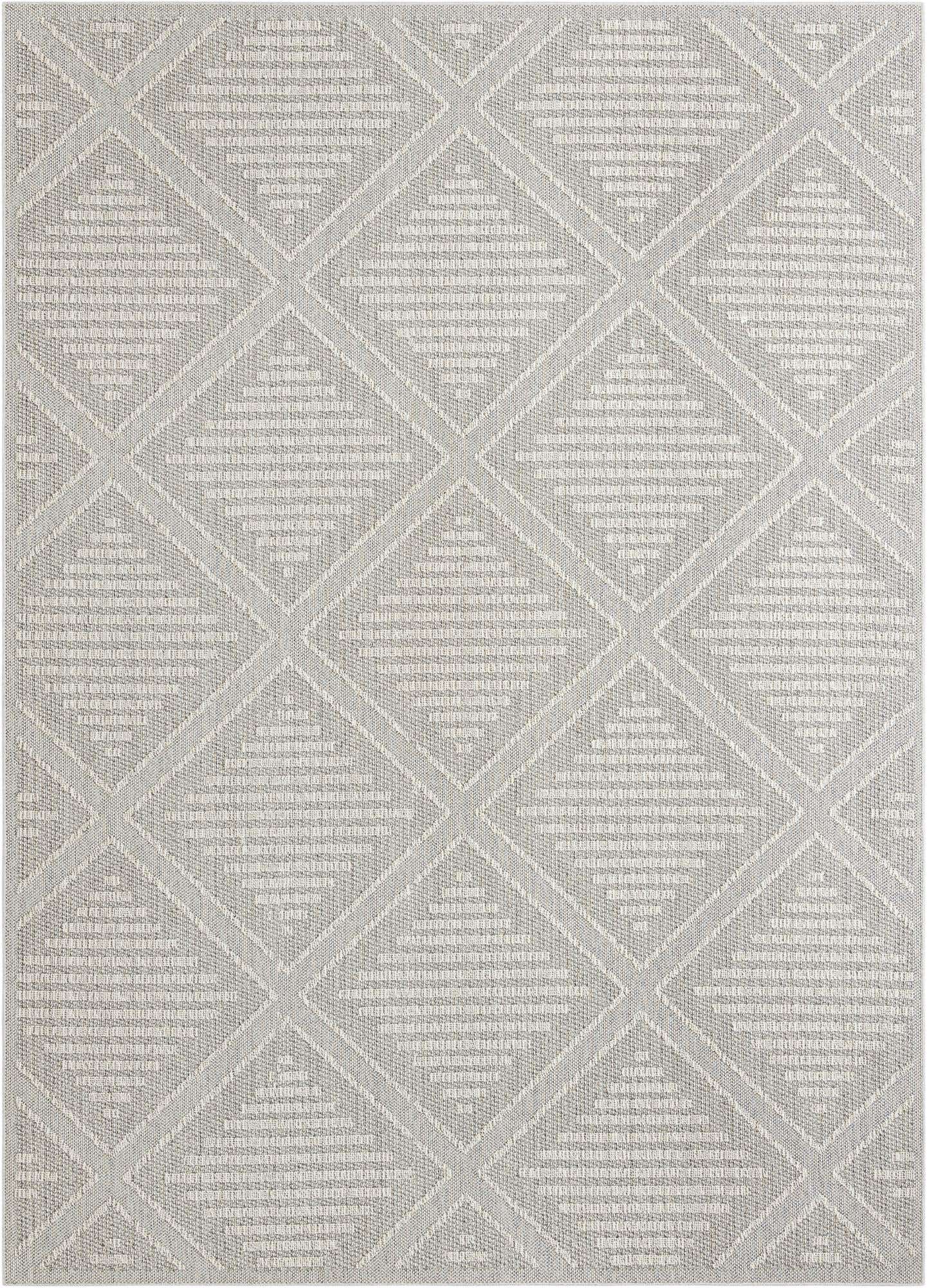 10' x 14' 1 Easy-Clean Lattice Indoor / Outdoor Rug