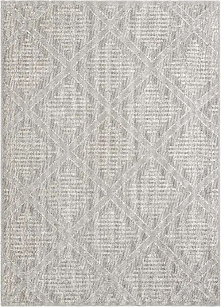 10' x 14' 1 Easy-Clean Lattice Indoor / Outdoor Rug