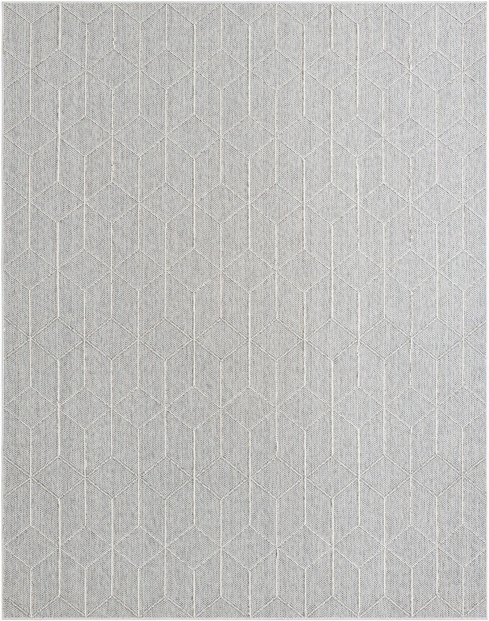 7' 10 x 10' Washable Lattice Indoor / Outdoor Rug