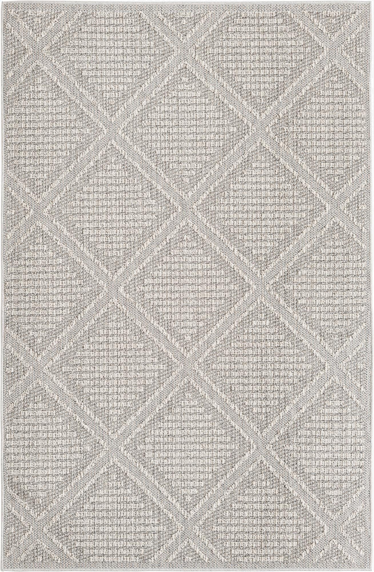 5' 3 x 8' Washable Lattice Indoor / Outdoor Rug
