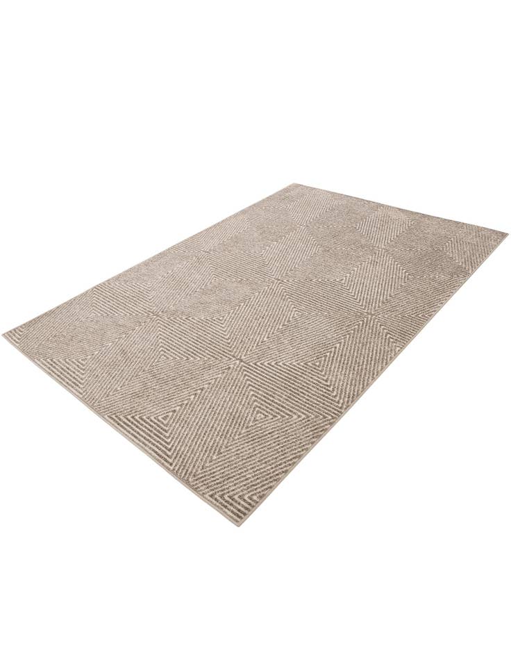 Detail image of 5' 3 x 7' 8 Easy-Clean Modern Indoor / Outdoor Rug