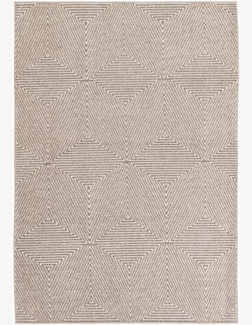 5' 3 x 7' 8 Easy-Clean Modern Indoor / Outdoor Rug