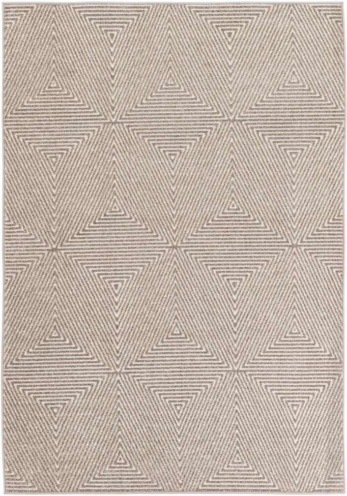 5' 3 x 7' 8 Easy-Clean Modern Indoor / Outdoor Rug