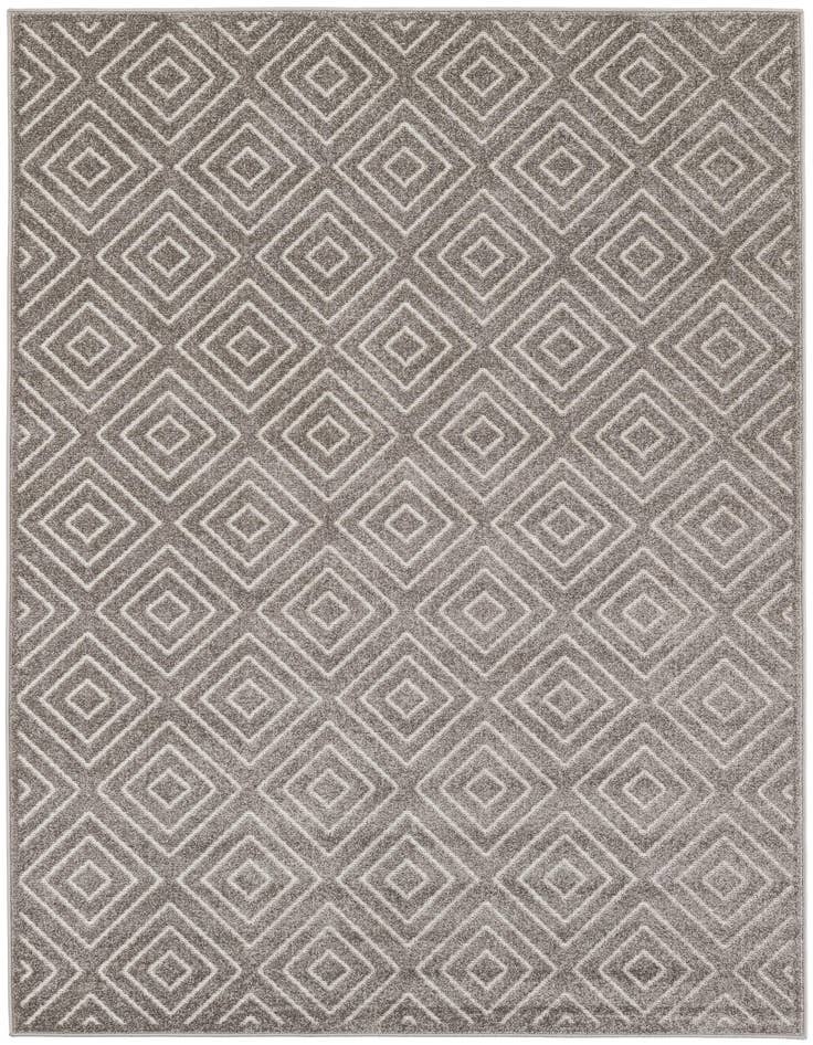 Detail image of 5' 3 x 7' 8 Easy-Clean Modern Indoor / Outdoor Rug